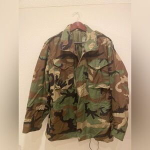Camouflage Men's Jacket Golden MFG. CO pockets cold weather
